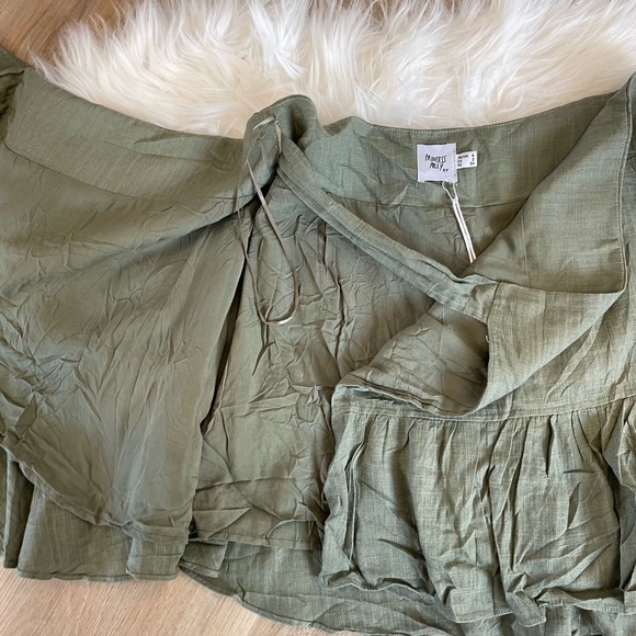 Princess Polly Khaki Wrap Skirt NWT! - Picture 5 of 11